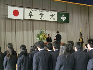 志津川高校卒業式